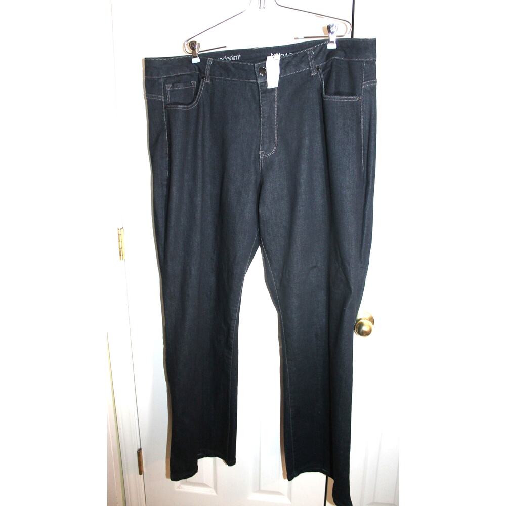 Avenue Denim Dark Wash Bootcut Jeans sz 26W NWT